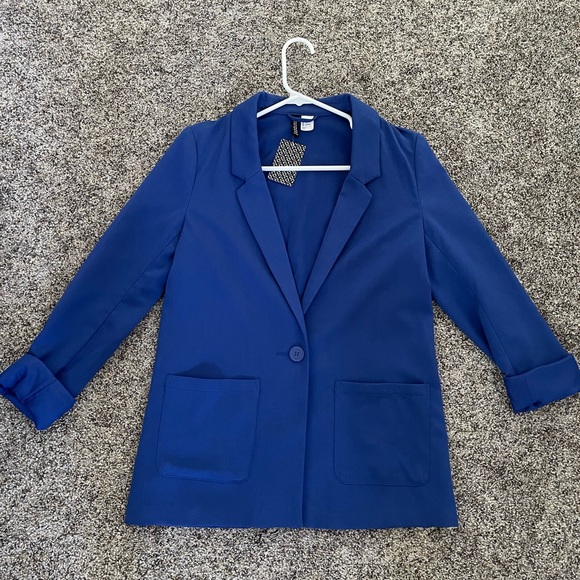 H&M Jackets & Blazers - H&M Divided Blue Blazer